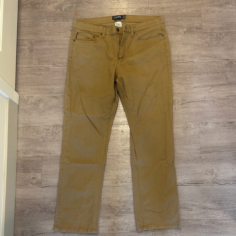 Chaps straight fit khaki pants. 36x32